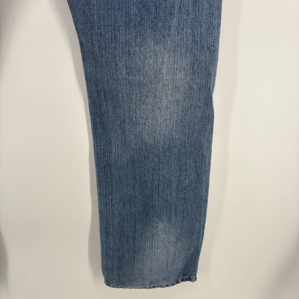 JNCO Jeans Mens 38x33 Denim Jeans Blue Slim Straight 101 Light‎ Wash 100% Cotton